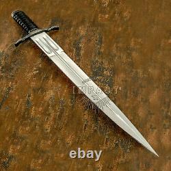 1-Of-A-Kind Rare Custom Handmade D2 Steel Blade Blood Grooved Art Dagger Knife