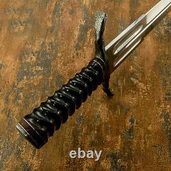 1-Of-A-Kind Rare Custom Handmade D2 Steel Blade Blood Grooved Art Dagger Knife