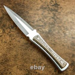 10 Awesome Dagger Custom Made Forged Steel, Tactical, Hunting, Engraved Copper