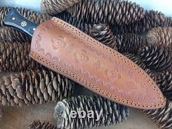 10. Handmade forged Copper Damascus steel Smatchet combat DAGGER Knife