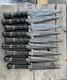 10 Pcs Lot, 12''incs Dagger Knife With Wood Brass Handle Handmade Damascus Steel