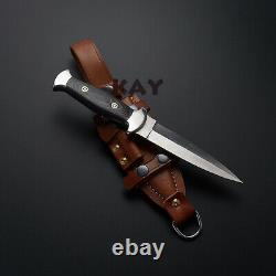 11 Beautifull Custom Handmade D2 Tool Steel Blade, Military Dagger Knife