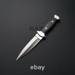 11 Beautifull Custom Handmade D2 Tool Steel Blade, Military Dagger Knife