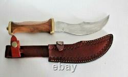 11 Inches Pirate Dagger Custom Hand Made Knife with Leather Sheath