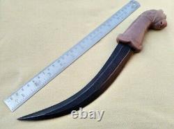 12.50 hunting wootz steel knife (indian churi) dagger handel fited z stone