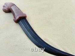 12.50 hunting wootz steel knife (indian churi) dagger handel fited z stone