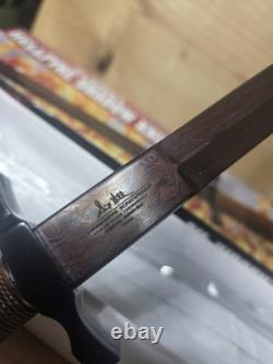 12 Gil Hibben Hellfyre Damascus Shadow Dual Edge Dagger Fixed Blade Knife