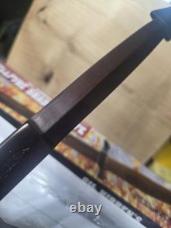 12 Gil Hibben Hellfyre Damascus Shadow Dual Edge Dagger Fixed Blade Knife