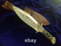 12 SEO Handmade Full Tang 1095 Carbon Steel Combat Dagger Smatchet Knife