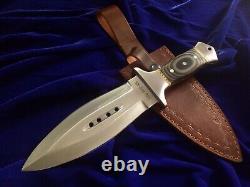 12 SEO Handmade Full Tang 1095 Carbon Steel Combat Dagger Smatchet Knife