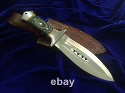 12 SEO Handmade Full Tang 1095 Carbon Steel Combat Dagger Smatchet Knife