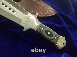 12 SEO Handmade Full Tang 1095 Carbon Steel Combat Dagger Smatchet Knife