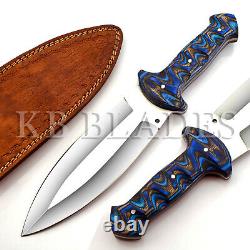 13.2 Handmade Full Tang Stainless Steel Dagger Blade Combat Smatchet Knife