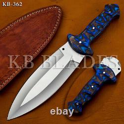 13.2 Handmade Full Tang Stainless Steel Dagger Blade Combat Smatchet Knife