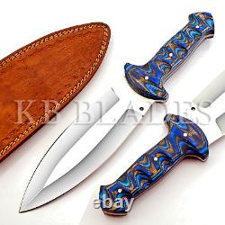 13.2 Handmade Full Tang Stainless Steel Dagger Blade Combat Smatchet Knife