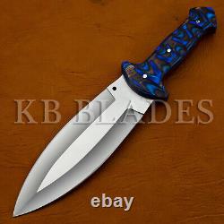 13.2 Handmade Full Tang Stainless Steel Dagger Blade Combat Smatchet Knife