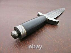 13.50 Handmade Damascus Steel Combat Tactical Hunting Dagger Knife With Sheath