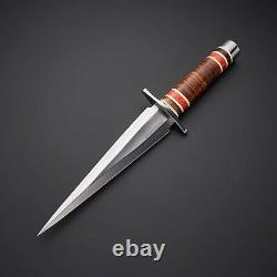 13 Arkansas Toothpick Fighter Custom Handmade Double Edge Survival Dagger Knife