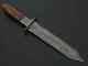 13 Custom Hand Made Damascus Steel Dagger Knife Rosewood Handle'