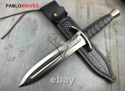 13 Hand Forged High Polish J2 Steel Hunting Dagger Knife / Micarta Handle