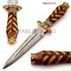 13 Premium Handmade Damascus Steel Hunting Dagger Knife Wood Brass Handle