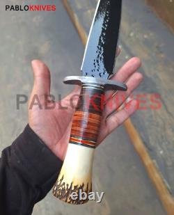 13 Rare Premium Hand Forged Carbon Steel Hunting Dagger Knife Stag Antler Horn