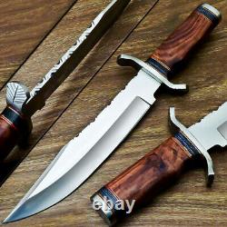 14 Custom Handmade D2 Steel Hunting Survival Bowie Dagger Knife With Sheath