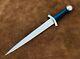 14thc Medieval Quillon Dagger, Custom Handmade Forged Spring Steel Dagger 8mm