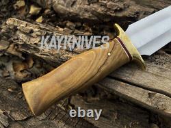 15 Arkansas Toothpick Custom Handmade D2 Tool Steel Dagger Knife + Sheath