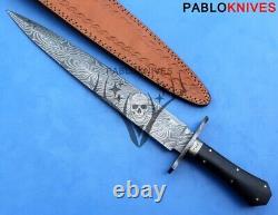 15 Beautiful Handmade Damascus Steel Hunting Dagger Knife Full Tang