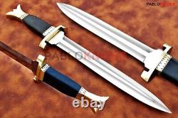 15 Custom Hand Forged Carbon Steel Hunting Dagger Knife Micarta Handle