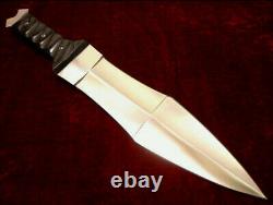 15 Custom Handmade D2 Steel Hunting Survival Combat Dagger Knife With Sheath