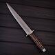 15 Dagger, Custom Made Damascus Steel Blade, Tactical Survival, Hunting Knife