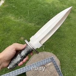 15 Royal Custom D2 Steel Bushcraft Skinning Smatchet Dagger Edc Knife Rk-443