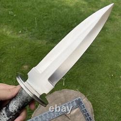 15 Royal Custom D2 Steel Bushcraft Skinning Smatchet Dagger Edc Knife Rk-443