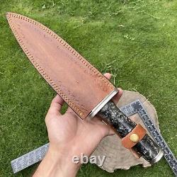 15 Royal Custom D2 Steel Bushcraft Skinning Smatchet Dagger Edc Knife Rk-443