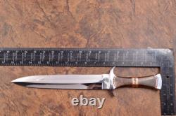 16 Custom Made Mirror Polish D2 Tool Steel Combat Dagger knife