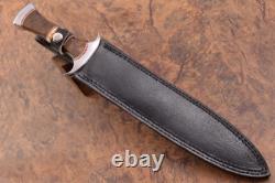 16 Custom Made Mirror Polish D2 Tool Steel Combat Dagger knife