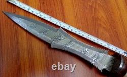 16 Gladius Dagger Knife Handmade Damascus Steel Combat Tactical Hunting Knife