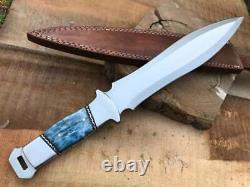 16 Handmade D2 Steel Hunting Combat Survival Kukri bowie Predator Dagger knife