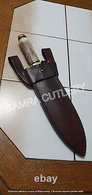 16 Inch D2 Steel Stage Handle Boot/dagger/bowie Survival Hunting Knife