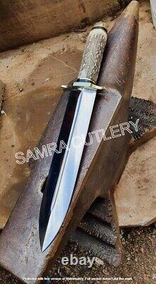 16 Inch D2 Steel Stage Handle Boot/dagger/bowie Survival Hunting Knife