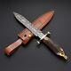 16 Splurge Custom Handmade Forged Damascus Steel Samber Stag Dagger Knife Boot