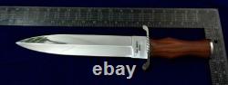 17.2 SEO Handmade 1095 CARBON Steel Combat Dagger Bowie Knife ROSE WOOD HANDLE
