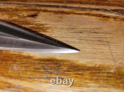 17 ARKANSAS Toothpic Custom Handmade Tool Steel DAGGER KNIFE & Sheath 12 Blade