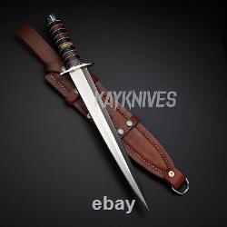 17 Arkansas Toothpick Custom Handmade D2 Tool Steel Blade Dagger Knife