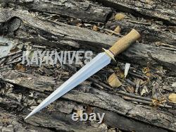 17 Arkansas Toothpick Custom Handmade D2 Tool Steel Blade Dagger Knife