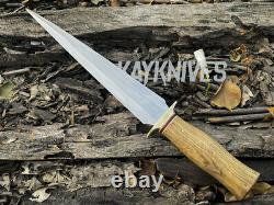 17 Arkansas Toothpick Custom Handmade D2 Tool Steel Blade Dagger Knife