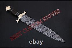 17 Battler Dagge Rare Custom Made Damascus Steel Dagger Combat, Tactical Knife
