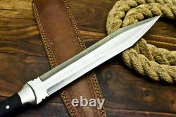 17 Custom Handmade Fixed Blade D2 Tool Steel Hunting Dagger Roman Gladius Knife